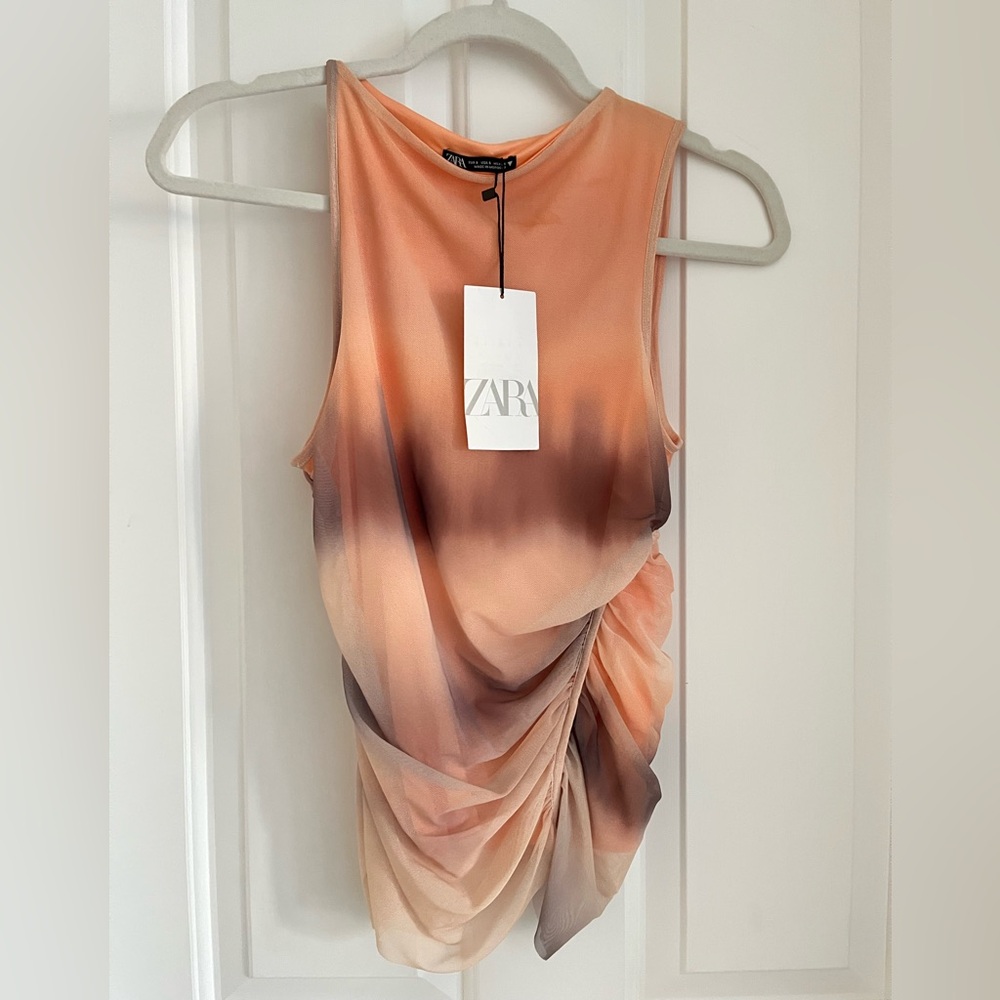 Zara sleeveless mesh top